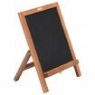 VEOVR Tabletop Chalkboard Sign 356x254 mm Message Signs with Chalks Freestanding Framed Memo Board Vintage Wooden Magnetic Chalk Board Rustic Brown