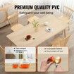 Clear Table Cover Protector 24" x 36"/613 x 922 mm Table Cover 1.5 mm Thick PVC Plastic Tablecloth Waterproof Desktop Protector