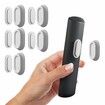 5 Pack Magnetic Remote Control Holder Wall Mount,Upgraded Silicone Organizer Strong Adhesive TV Remote Charger Holder Caddy Back of TV (White)