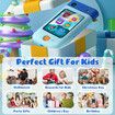 Kids Smart Phone Toys Touchscreen Toddler Learning Play Toy Phone with Rotating Camera,Game Music Player,32GB SD Card