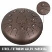 Steel Drum 13 Notes Percussion Instrument 12 Inches Tongue Drum Steel Tongue Drum Steel Drums Instruments With Bag Book Mallets Mallet Bracket Hang Pan