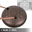 Steel Drum 13 Notes Percussion Instrument 12 Inches Tongue Drum Steel Tongue Drum Steel Drums Instruments With Bag Book Mallets Mallet Bracket Hang Pan