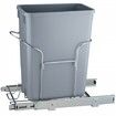 Single Pullout Waste Container Kitchen Trash Can 29L with Handle Grey