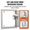 BBQ Access Door 457x508 mm Single Outdoor Kitchen Door Stainless Steel Flush Mount Door Wall Vertical Door with Handle and Hook for BBQ Island Grilling