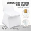 Stretch Spandex Folding Chair Covers Universal Fitted Chair Cover Removable Washable Protective Slipcovers for Wedding Holiday Banquet Party Celebration