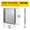 46X51CM Outdoor Kitchen BBQ Door Commercial Stainless Steel Single Access Door