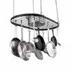 Hanging Pot Rack Ceiling Mount 36 inch Ceiling Pot Rack with 20 S Hooks