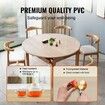 Clear Table Cover Protector 48 inch/1230 mm Round Table Cover 1.5 mm Thick PVC Plastic Tablecloth Waterproof Desktop Protector for Writing Desk