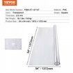 PVC Table Protector 54x54 Inch Clear Plastic Desk Protector 2.0mm Thick