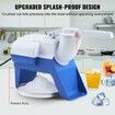 Ice Crushers Machine 176lbs Per Hour Electric Snow Cone Maker with 2 Blades Shaved Ice Machine with Cover and Bowl 180W Ice Shaver Machine White