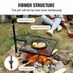 Swivel Campfire Grill Fire Pit Grill Grate over Fire Pits Heavy Duty Steel Grill Grates 360 degree Adjustable Open Fire Outdoor Cooking Equipment Portable