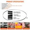 Band Saw Blade for Cutting Meat Bone 79.5"x0.63"x0.02" Carbon Steel 5 PCS