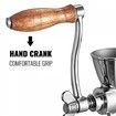 Manual Grain Grinder Stainless Steel Manual Grain MillCountertop Clamp Design Manual Coffee Bean GrinderWooden Handle Wheat Grinder Hand Crank