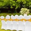 Stretch Spandex Folding Chair Covers Universal Fitted Chair Cover with Chair Sashes Removable Washable Protective Slipcovers for Wedding Holiday Banquet