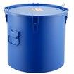 Fryer Grease Bucket 37.8L/10Gal Oil Disposal Caddy Carbon Steel Fryer Oil Bucket with Rust-Proof Coating Oil Transport Container with Lid Lock Clips Filter