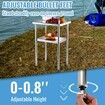650x457mm Stainless Steel Work Prep Table Commercial Food Prep Table