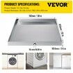 32 x 30 x 2.5 Inch Washing Machine Pan 18 GA Thickness 304 Stainless Steel Heavy Duty Compact Washer Drip Tray with Drain Hole & Hose Adapter