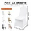 Stretch Spandex Folding Chair Covers Universal Fitted Chair Cover Removable Washable Protective Slipcovers for Wedding Holiday Banquet Party Celebration