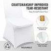 Stretch Spandex Folding Chair Covers Universal Fitted Chair Cover Removable Washable Protective Slipcovers for Wedding Holiday Banquet Party Celebration