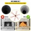 Chimney Sweep Kit 33FT Chimney Cleaning Kit Nylon Sooteater Chimney Cleaning Kit Flexible Brush Head Chimney Sweeping Kit Easy Connecting Chimney Brush