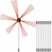 Chimney Sweep Kit 33FT Chimney Cleaning Kit Nylon Sooteater Chimney Cleaning Kit Flexible Brush Head Chimney Sweeping Kit Easy Connecting Chimney Brush