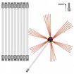 Chimney Sweep Kit 33FT Chimney Cleaning Kit Nylon Sooteater Chimney Cleaning Kit Flexible Brush Head Chimney Sweeping Kit Easy Connecting Chimney Brush