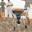 22" Kettle Charcoal Grill Premium Kettle Grill with Wheels Grate and Cover Porcelain-Enameled Lid and Firebowl with Slide Out Ash Catcher Thermometer