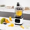 Professional Blender with Shield Commercial Countertop Blenders 2L Jar Blender Combo Stainless Steel 9 Speed & 5 Functions Blender for Shakes Smoothies