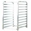 Bun Pan Rack 10-Tier Commercial Bakery Racks with Brake Wheels Aluminum Racking Trolley Storage for Half & Full Sheet Speed Rack 660x515x985 mm