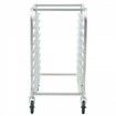 Bun Pan Rack 10-Tier Commercial Bakery Racks with Brake Wheels Aluminum Racking Trolley Storage for Half & Full Sheet Speed Rack 660x515x985 mm