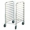 Bun Pan Rack 10-Tier Commercial Bakery Racks with Brake Wheels Aluminum Racking Trolley Storage for Half & Full Sheet Speed Rack 660x515x985 mm