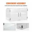 Pastry Display Case 2-Tier Commercial Countertop Bakery Display Case Acrylic Display Box with Rear Door Access & Removable Shelves Keep Fresh