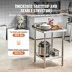 24 x 24 x 36 Inch Stainless Steel Work Table Commercial Food Prep Worktable Heavy Duty Prep Worktable Metal Work Table with Adjustable Height
