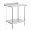 24 x 30 x 36 Inch Stainless Steel Work Table Commercial Food Prep Worktable Heavy Duty Prep Worktable Metal Work Table with Adjustable Height