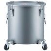 Fryer Grease Bucket 37.8L/10Gal Oil Disposal Caddy with Caster Base Carbon Steel Rust-Proof Coating Oil Transport Container with Lid Lock Clips Filter Bag