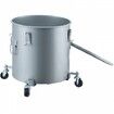 Fryer Grease Bucket 37.8L/10Gal Oil Disposal Caddy with Caster Base Carbon Steel Rust-Proof Coating Oil Transport Container with Lid Lock Clips Filter Bag