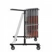 42 Chairs Folding Chair Cart Heavy Duty Iron Mobile Stackable Chair Dolly