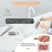 Commercial Meat Tenderizer Heavy Duty Stainless Steel Kitchen Tool with Handle Meat Tong and Cleaning Brush 450W Electric Meat Tenderizer Machine