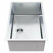 Kitchen Sink 304 Stainless Steel Drop-In Sinks Undermount Single Bowl Basin with Accessories(Pack of 3) Household Dishwasher Sinks for Workstation RV