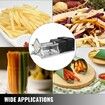Electric Potato Cutter with 4 Blade Shapes Chip Cutter for Fruit and Vegetable Fries Slicer