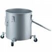 Fryer Grease Bucket 60.5L/16Gal Oil Disposal Caddy with Caster Base Carbon Steel Rust-Proof Coating Oil Transport Container with Lid Lock Clips Filter Bag