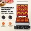 Electric Donut Maker 2000W Commercial Doughnut Machine with Non-stick Surface 9 Holes Double-Sided Heating Waffle Machine Makes 9 Doughnuts