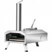 Dual Fuel Pizza Oven for Outdoor Use 12" Portable Pizza Oven Pellet & Gas Powered Outdoor Pizza Oven with Thickened Cordierite Pizza Stone Foldable Leg