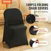 Stretch Spandex Folding Chair Covers Universal Fitted Chair Cover Removable Washable Protective Slipcovers for Wedding Holiday Banquet Party Celebration