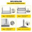 Stainless Steel Equipment Grill Stand 36 x 30 x 24 Inches Stainless Table Grill Stand Table with Adjustable Storage Undershelf Equipment Stand Grill Table