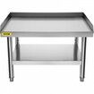 Stainless Steel Equipment Grill Stand 36 x 30 x 24 Inches Stainless Table Grill Stand Table with Adjustable Storage Undershelf Equipment Stand Grill Table