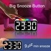 Digital Clock with Night Light, Large Display, Dual Alarm, Snooze, Dimmable Bedside Alarm Clock for Kids Teens Boys Girls (White)