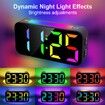 Digital Clock with Night Light, Large Display, Dual Alarm, Snooze, Dimmable Bedside Alarm Clock for Kids Teens Boys Girls (Black)