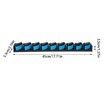 Vertical Wall Mounted Fishing Rod Rack,Fishing Pole Holder Holds Up to 9 Rods Combos,Fishing Rod Holders for Garage,Fits Most Rods