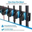 Vertical Wall Mounted Fishing Rod Rack,Fishing Pole Holder Holds Up to 9 Rods Combos,Fishing Rod Holders for Garage,Fits Most Rods